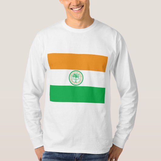 Vlag van de stad Miami (Florida) T-shirt (Voorkant)