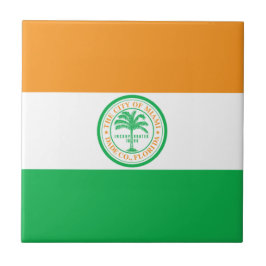 Vlag van de stad Miami (Florida) Tegeltje
