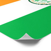 Vlag van de stad Miami Poster (Hoek)