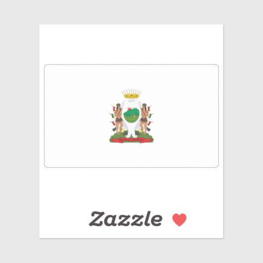 Vlag van de stad Monterrey, Mexico Sticker (Vel)