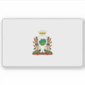 Vlag van de stad Monterrey, Mexico Sticker (Voorkant)