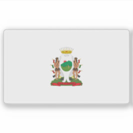 Vlag van de stad Monterrey, Mexico Sticker