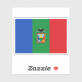 Vlag van de stad Moquegua, Peru Sticker (Vel)
