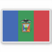 Vlag van de stad Moquegua, Peru Sticker (Voorkant)