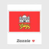 Vlag van de stad Norwich, Engeland Sticker (Vel)