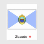 Vlag van de stad Pisco, Peru Sticker (Vel)