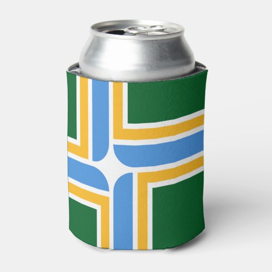 vlag van de stad Portland (Oregon) Blikjeskoeler (Blikje Voorkant)