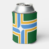 vlag van de stad Portland (Oregon) Blikjeskoeler (Blikje Achterkant)