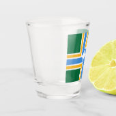 vlag van de stad Portland Shot Glas (Links)