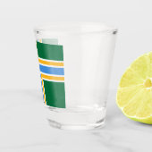 vlag van de stad Portland Shot Glas (Rechts)