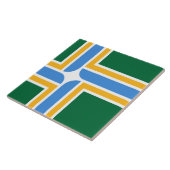 vlag van de stad Portland Tegeltje (Zijkant)