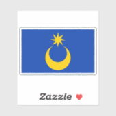 Vlag van de stad Portsmouth, Engeland Sticker (Vel)