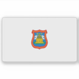 Vlag van de stad Puebla de Zaragoza, Mexico Sticker