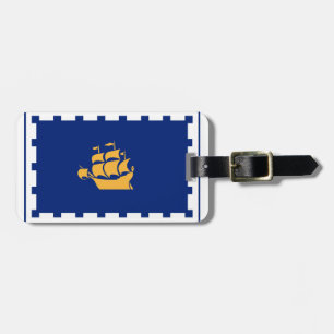 Vlag van de stad Quebec Bagagelabel