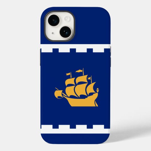 Vlag van de stad Quebec Case-Mate iPhone Case (Achterkant)