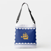 Vlag van de stad Quebec Crossbody Tas (Achterkant)