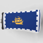 Vlag van de stad Quebec Golfheadcover (Voorkant)