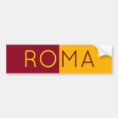 Vlag van de stad Rome, Italië Bumpersticker (Voorkant)