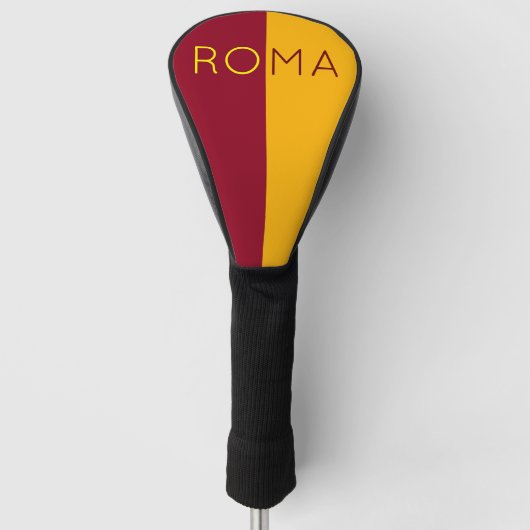 Vlag van de stad Rome, Italië Golfheadcover (Voorkant)