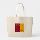 Vlag van de stad Rome, Italië Grote Tote Bag (Achterkant)