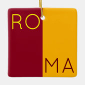 Vlag van de stad Rome, Italië Keramisch Ornament (Voorkant)