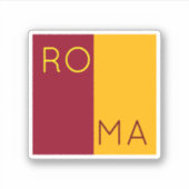 Vlag van de stad Rome, Italië Sticker (Voorkant)