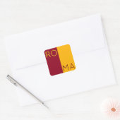 Vlag van de stad Rome, Italië Vierkante Sticker (Envelop)