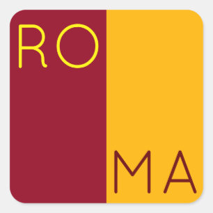 Vlag van de stad Rome, Italië Vierkante Sticker