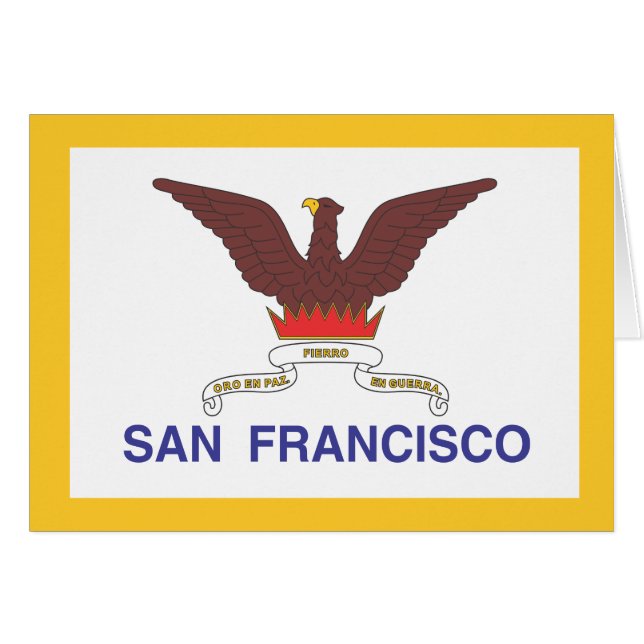 Vlag van de stad San Francisco (Voorkant Horizontaal)