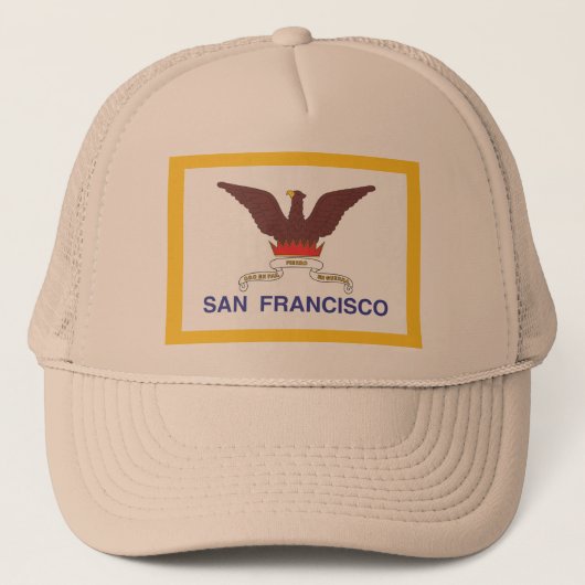 Vlag van de stad San Francisco Trucker Pet (Voorkant)