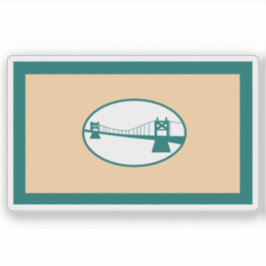 Vlag van de stad San Ignacio, Belize Sticker