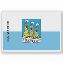 Vlag van de stad San Marino Sticker