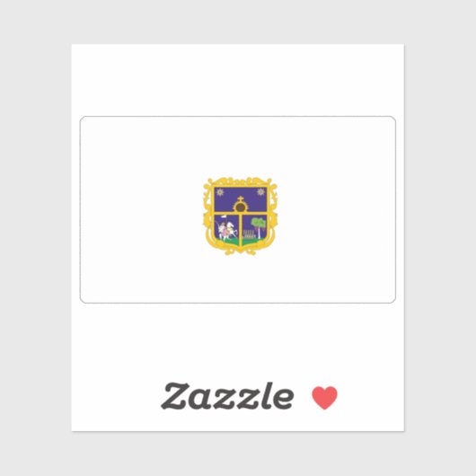 Vlag van de stad Santiago de Querétaro, Mexico Sticker (Vel)