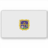 Vlag van de stad Santiago de Querétaro, Mexico Sticker (Voorkant)