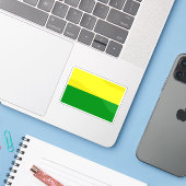 Vlag van de stad Sarteneja, Belize Sticker (Laptop met iPhone)