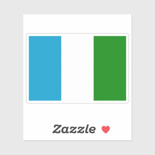 Vlag van de stad Sechura, Peru Sticker (Vel)