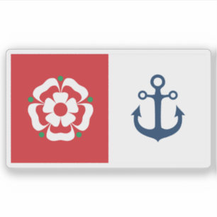 Vlag van de stad Southampton, Engeland Sticker