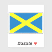 Vlag van de stad St Albans, Engeland Sticker (Vel)