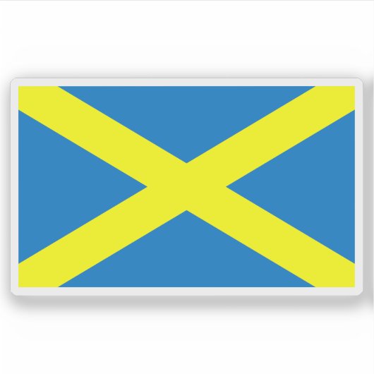 Vlag van de stad St Albans, Engeland Sticker (Voorkant)