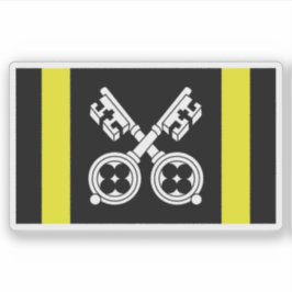 Vlag van de stad St Asaph, Wales Sticker