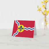 Vlag van de stad St. Louis Kaart (Gele Bloem)