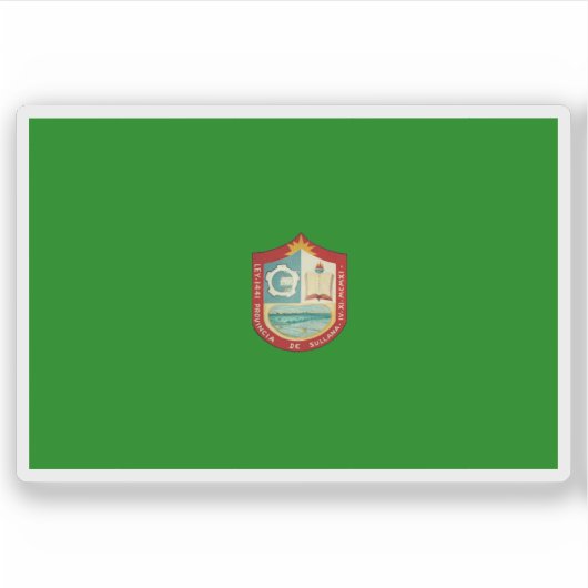 Vlag van de stad Sullana, Peru Sticker (Voorkant)
