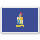 Vlag van de stad Tarma, Peru Sticker (Voorkant)