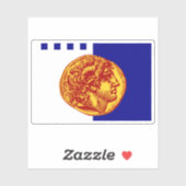 Vlag van de stad Thessaloniki, Griekenland Sticker (Vel)