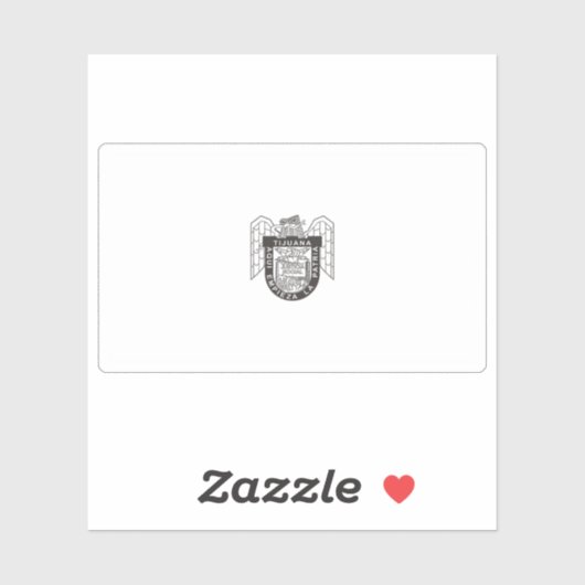 Vlag van de stad Tijuana, Mexico Sticker (Vel)