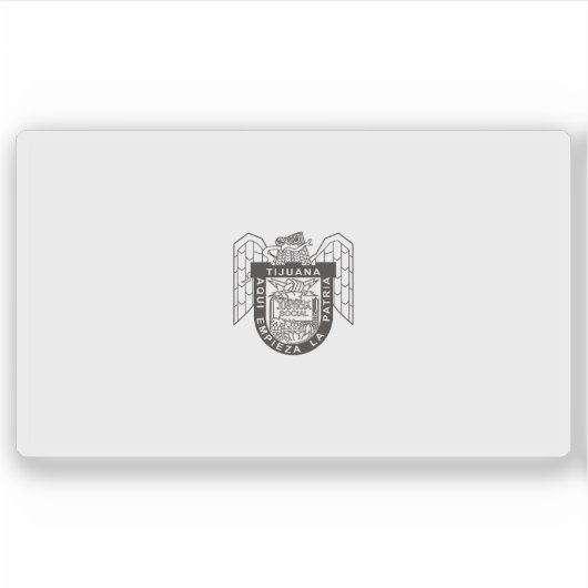 Vlag van de stad Tijuana, Mexico Sticker (Voorkant)