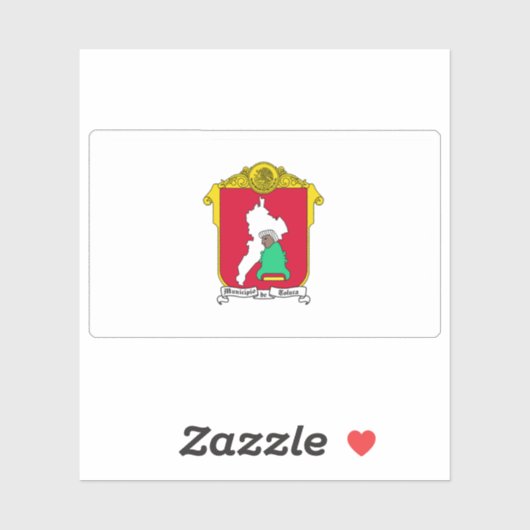 Vlag van de stad Toluca de Lerdo, Mexico Sticker (Vel)