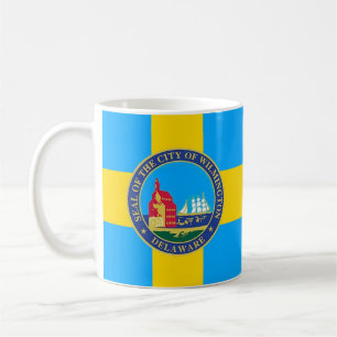 Vlag van de stad Wilmington, Delaware Koffiemok