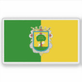 Vlag van de stad Zapopan, Mexico Sticker (Voorkant)