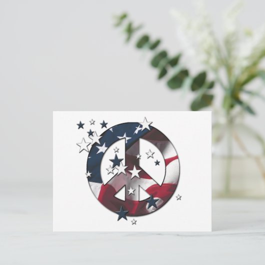 Vlag van de Sterren & van de Strepen van het Teken Briefkaart (Staand voorkant)